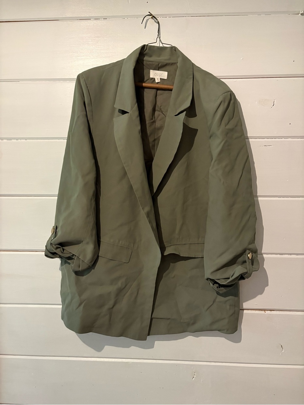 Olive Green Lightweight Blazer